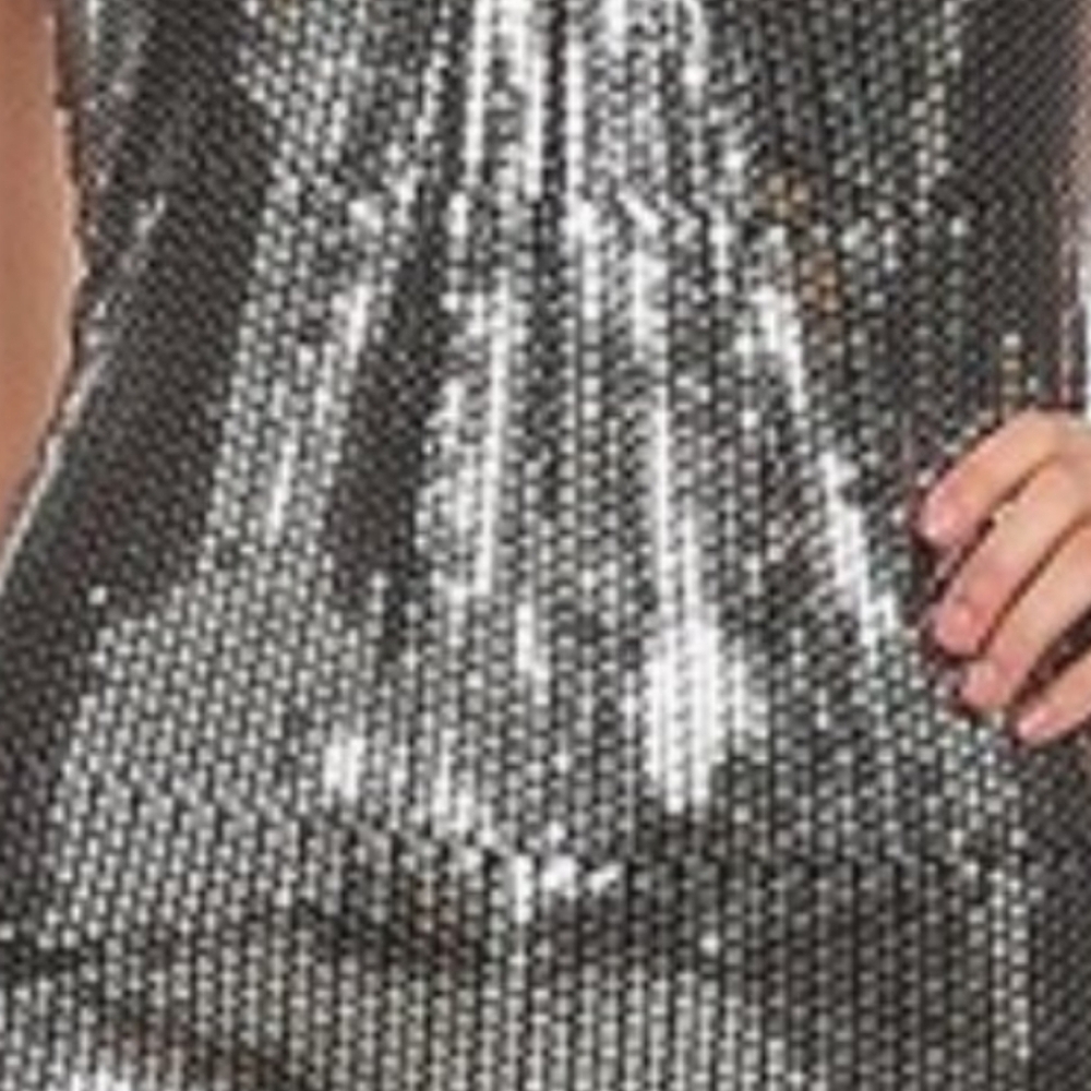 Silver Sequin Women's Top - image 2